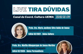 Live Tira-dúvidas sobre editais da área de extensão da UEMA acontece nesta quinta (25)
