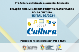 PROEXAE divulga resultado preliminar do Bolsa Cultura