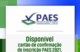 PAES 2021: confirme sua inscrição e local de prova