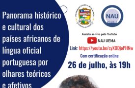 NAU e Curso de Letras do Campus Colinas promovem live sobre cultura de países africanos de língua oficial portuguesa na próxima semana