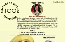 Projeto Círculos de Cultura promove palestra “Círculo de Cultura sobre o livro Educação e Mudança” nesta quinta-feira (15)