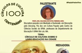 Palestra “Círculo de Cultura sobre o Livro Educação na cidade” acontece amanhã(22)