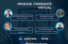Campus Balsas participa da PROEXAE Itinerante Virtual amanhã(13)