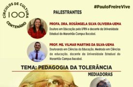 Círculo de Cultura promove palestra “Pedagogia da tolerância” amanhã(13)