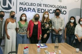 UEMA recebe comitiva de professores da UFT interessada em conhecer processos e projetos mediados por tecnologias