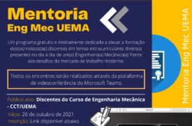 Programa de Mentoria do Curso de Engenharia Mecânica inicia amanhã (26)