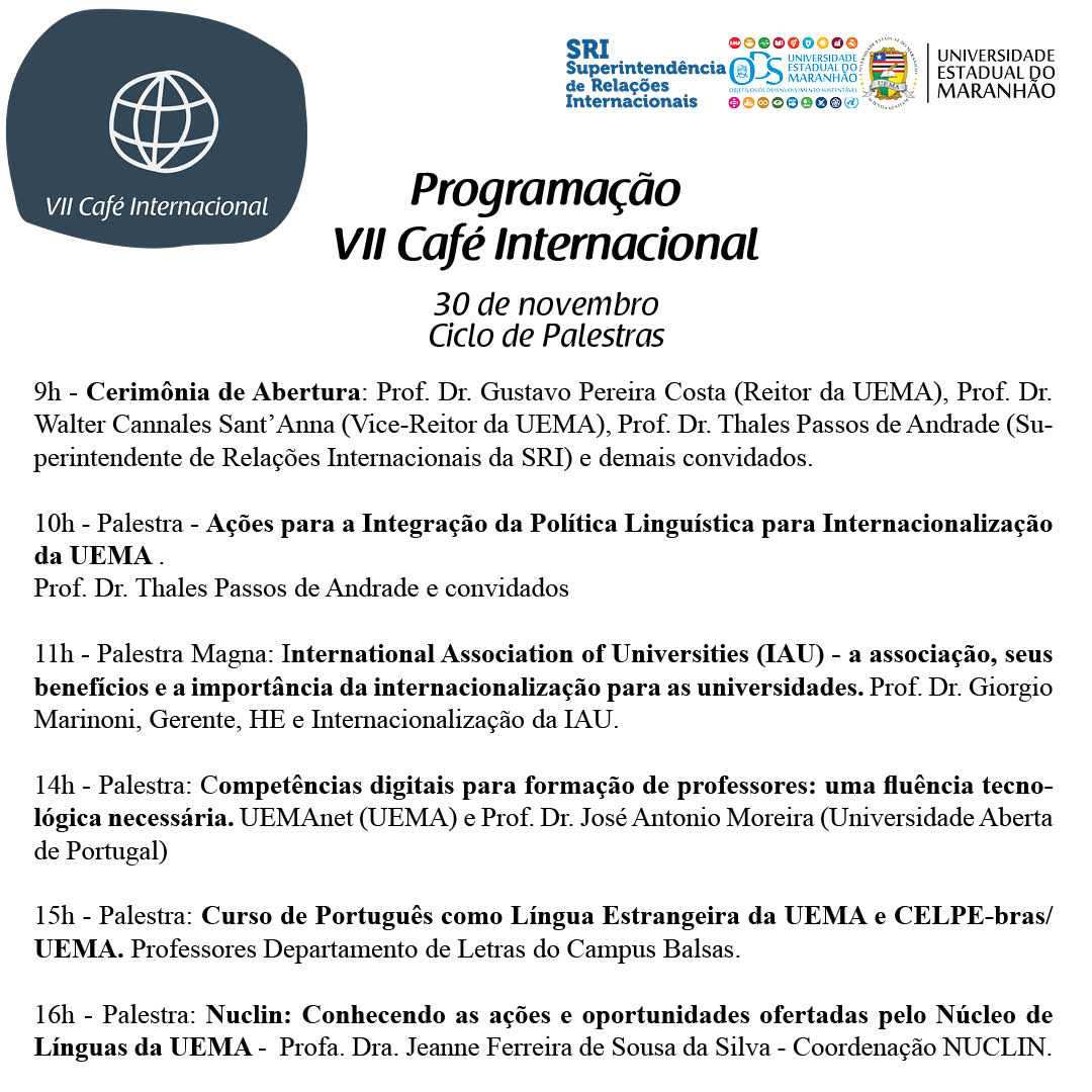 UEMA  Inscrições Abertas para o Curso de Inglês Online no NUCLIN