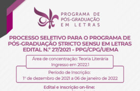 UEMA está com inscrições abertas para o Mestrado Acadêmico em Letras