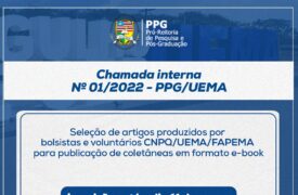 UEMA está com inscrições abertas para Chamada Interna de seleção de artigos para publicação em formato e-book