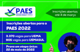 Inscrições para o PAES 2022 encerram amanhã(4)