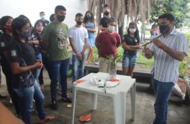 Equipe da Gestão Ambiental do Campus Caxias realiza Trote Solidário e Ecológico