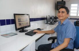 Estudante cego é aprovado no Curso Superior de Redes de Computadores do PROFITEC UEMA