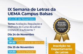 Campus Balsas realizará IX Semana de Letras no mês de novembro