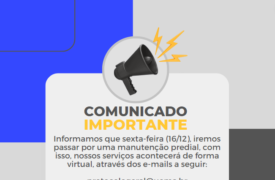 Comunicado: Prédio da Divisão de Protocolo e Arquivo estará em manutenção nesta sexta-feira (16)