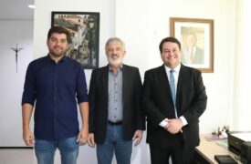 Reitor da Uema recebe visita do deputado federal Marreca Filho e deputado estadual Juscelino Marreca