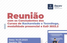 Reuniões para orientação dos formandos sobre Colação de Grau 2022.2 de São Luís acontecerá hoje e amanhã