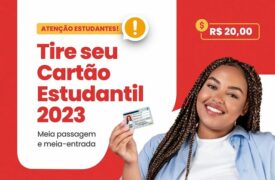Cadastro de cartão meia-passagem estudantil 2023 segue até esta sexta-feira (28)