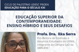 Professora da UEMA realizará palestra sobre educação superior e os desafios do ensino híbrido em Santa Catarina