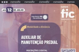 Abertas inscrições para o Curso Fic de Auxiliar de Manutenção Predial