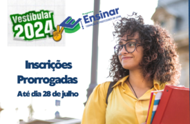 Inscrições do Vestibular ENSINAR 2024 são prorrogadas até o dia 28 de julho