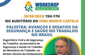 Uema promove palestra sobre segurança do trabalho no IFMA Monte Castelo