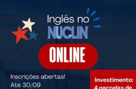 Inscrições para curso de Inglês Online no NUCLIN seguem até sábado (30)