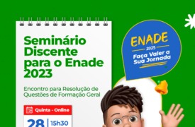 ENADE 2023: Seminário de imersão online para o exame acontecerá no dia 28/09