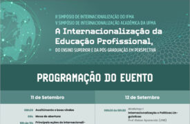 Uema participará do II Simpósio de Internacionalização do IFMA e V Simpósio de Internacionalização Acadêmica da UFMA