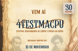 Inscrições do 4º Festival Maranhense de Conto e Poesia seguem até dia 10 de novembro