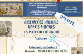 Inscrições para o momento presencial do X EIHAM ainda podem ser realizadas