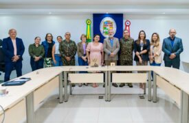 Reitor da Uema recebe visita de comandantes do Exército Brasileiro e discutem Acordo de Cooperação