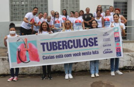 Acadêmicos de Enfermagem do Campus Caxias participam de Blitz Educativa sobre tuberculose