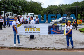 Uema realiza ação de conscientização no trânsito em alusão ao Maio Amarelo