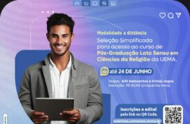 Uemanet oferece 630 vagas para curso de pós-graduação em Ciências da Religião