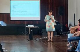 Coordenadora Geral do Programa Ensinar ministra palestra sobre Educação Patrimonial durante Formação Continuada dos Professores da Rede Municipal