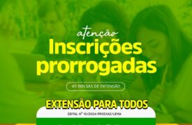 Inscrições para o programa “Extensão para todos” são prorrogadas até dia 22 de julho