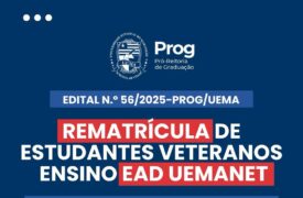 UEMA divulga período de rematrícula para estudantes veteranos da EAD/Uemanet