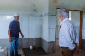 Reitor da Uema realiza visita técnica à obra do prédio do Curso de Química