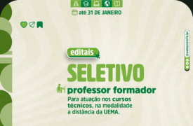 Novo edital para cadastro de reserva de Professor Formador para cursos técnicos do Uemanet