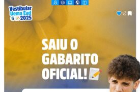 Está disponível o gabarito oficial do Vestibular EaD 2025