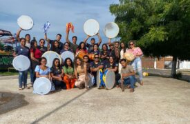 Alunos de Pedagogia do Programa Ensinar vivenciam a cultura do Bumba Meu Boi e produzem livro didático