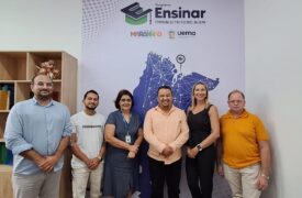 Coordenação Geral do Programa Ensinar recebe visita do Prefeito de Anapurus para discutir fortalecimento da formação de professores
