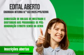 Uema abre seleção interna para concessão de bolsas de mestrado e doutorado
