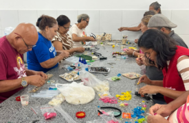 Uema realiza oficina de artesanato sustentável com resíduos de pescado
