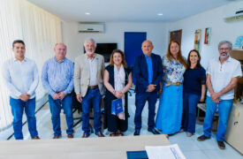 Reitor da Uema recebe professora da Universidade de Lisboa para fortalecer cooperação internacional