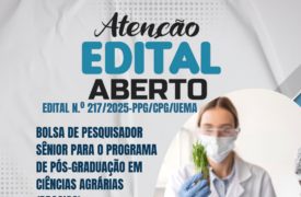 Uema abre inscrições de bolsas de Pesquisador Sênior para os Programas de Pós-Graduação em Cartografia e em Ciências Agrárias