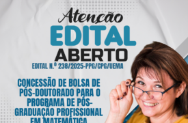 Uema abre seleção para Bolsa de Pós-Doutorado em Matemática