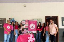 Liga Acadêmica de Saúde da Mulher do Campus Caxias realiza ações do Outubro Rosa em parceria com a Secretaria Municipal de Saúde