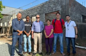 Reitor da Uema acompanha avanço de obras do novo Restaurante Universitário no campus Bacabal