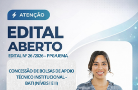 Uema lança edital com bolsas de Apoio Técnico Institucional para fortalecer a pesquisa